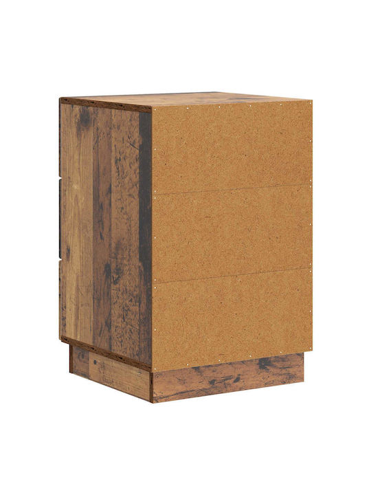 Brown Wooden Bedside Table 43x41x63.5cm