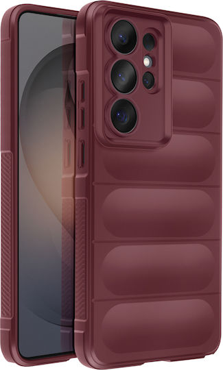 Amorus Handyhülle Galaxy S26 Ultra Weiche Stoßfeste Kompatibel Kabelloses Aufladen Burgundisch