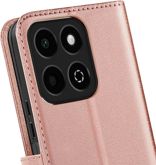 Mayaxess Калъф Honor 200 Smart Портмоне Връзка За Врата Шампанско Розово