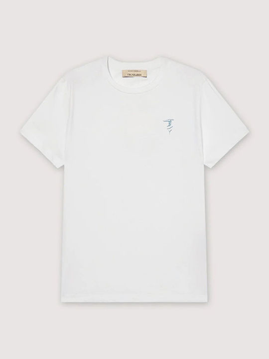 Herrenblusen Kurzarm T-Shirt in Creme