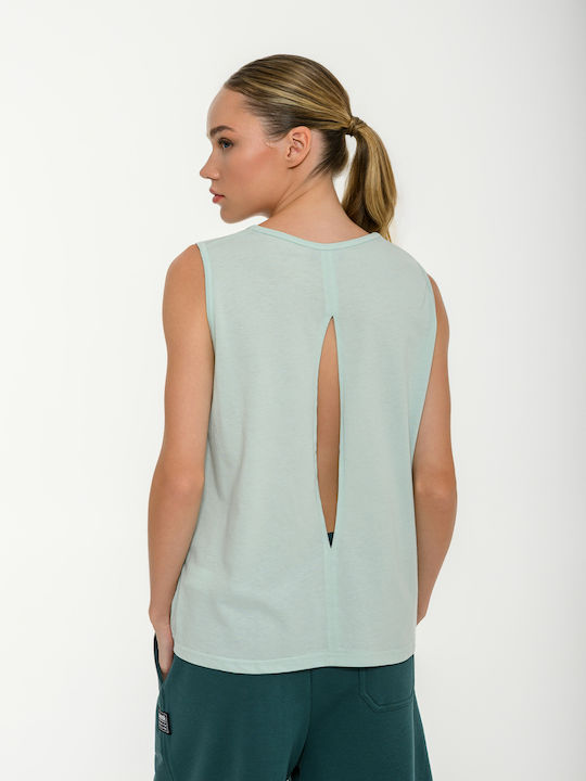 Women's Cotton Sleeveless Top Turquoise