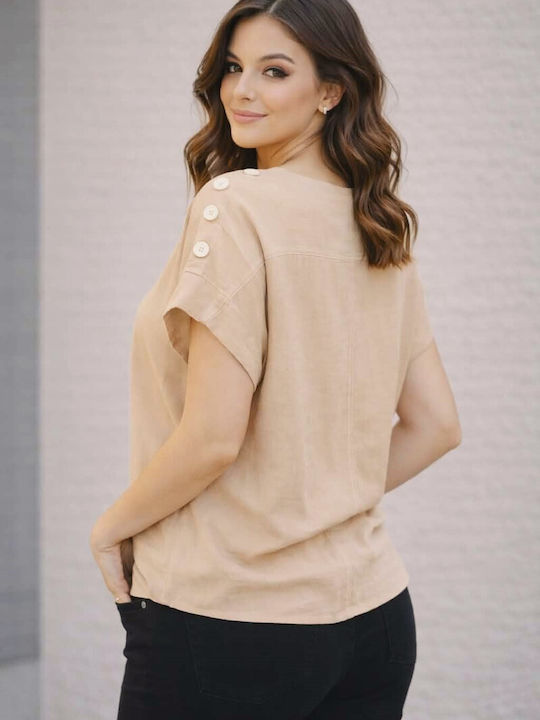 Women's Beige Blouse