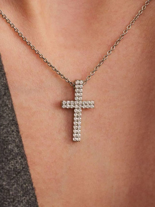 Ti Sento Damenkreuz aus Silber mit Kette