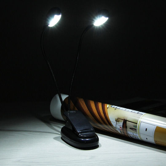 Lampă de Lectură Led cu Brațe Duble 3 x AAA eR D L