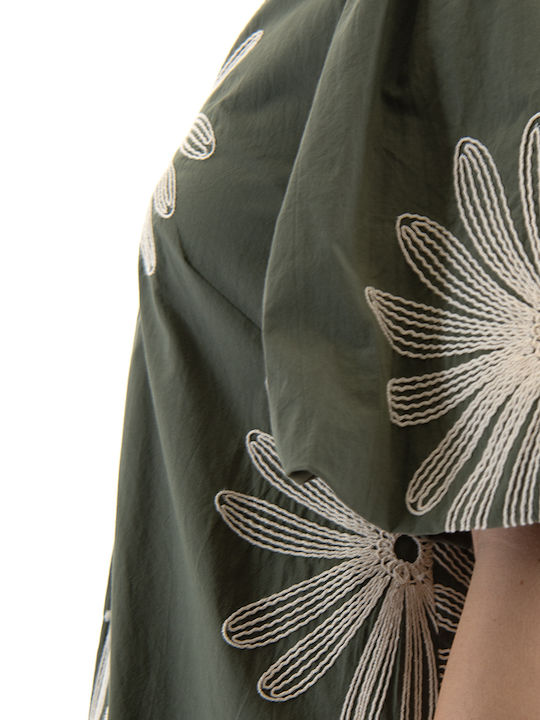Summer Mini Dress Khaki
