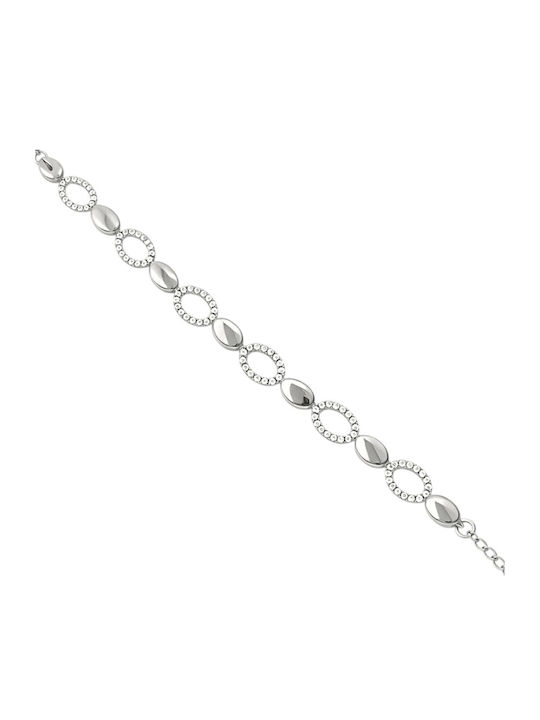 Xryseio Women's Silver Bracelet with Zircon