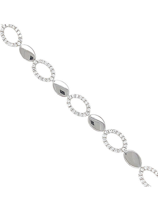 Xryseio Women's Silver Bracelet with Zircon