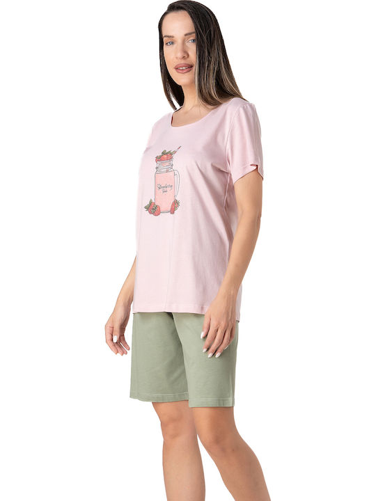 Relax Lingerie Summer Women's Pyjama Set Pink