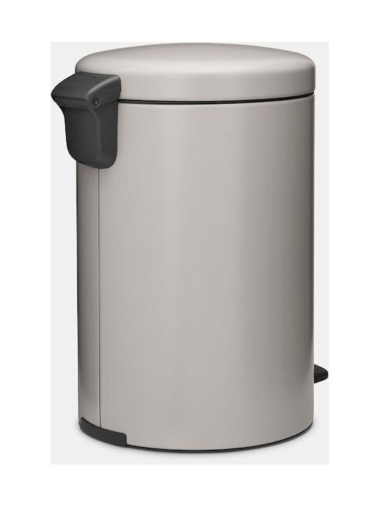 Brabantia Newicon Κάδος Απορριμμάτων Πλαστικός με Πεντάλ Γκρι 20lt