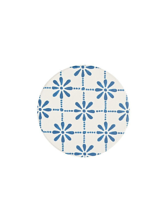 Estia Aegean Tile Ceramic Coaster with Stand 10.3x10.3cm 4 Pieces