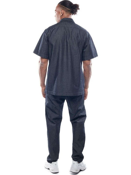 Overshirt Mânecă Lungă Albastră