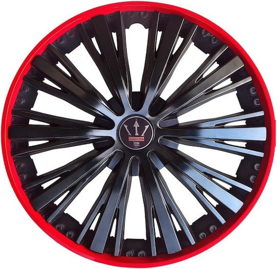 Set Auto Radkappen 16" 4 Stück Rot