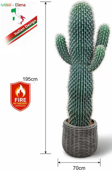 Artificial Cactus 195cm Modern Eva Pot