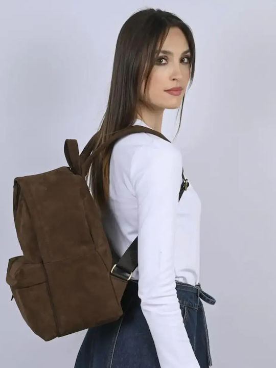 Ersi Leather Women's Backpack Brown