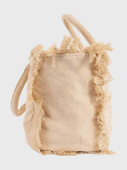 Vanity Fabric Women's Tote Handbag Beige