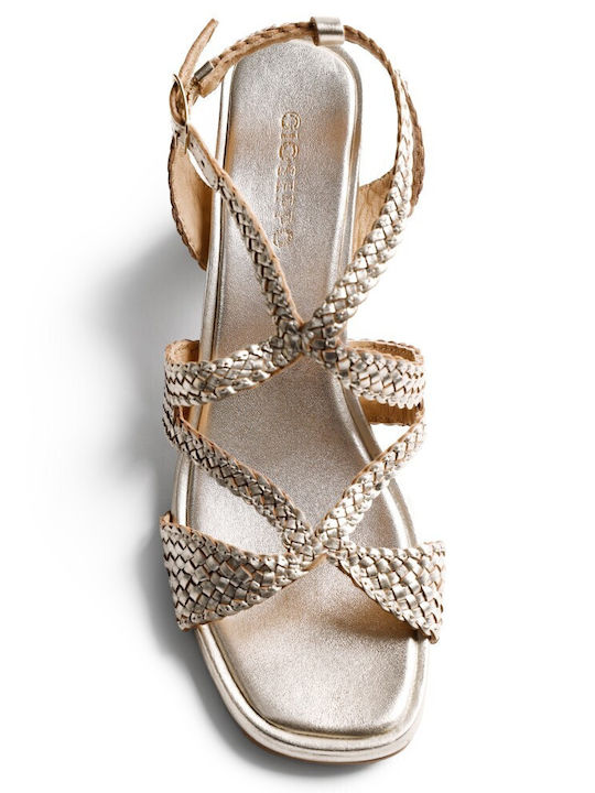 Damen Sandalen Silber