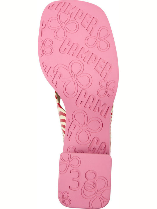 Damen Sandalen Mehrfarbige Leder