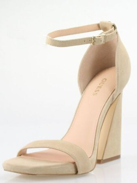 Leather Sandals Beige
