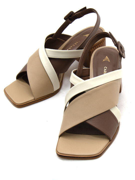 Leather Sandals Beige