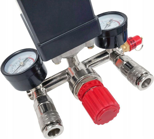 Comutator De Presiune Compresor Conectori Rapizi Manometre Verke V81204 230 V 3-12 Bar