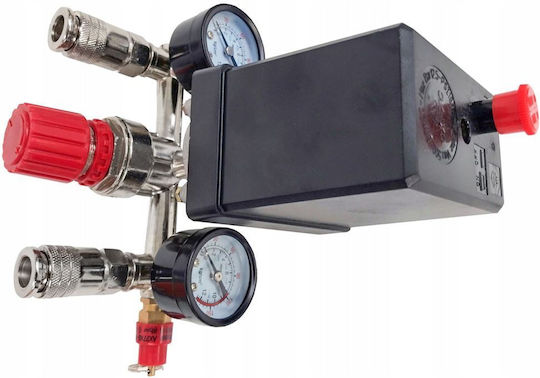 Comutator De Presiune Compresor Conectori Rapizi Manometre Verke V81204 230 V 3-12 Bar
