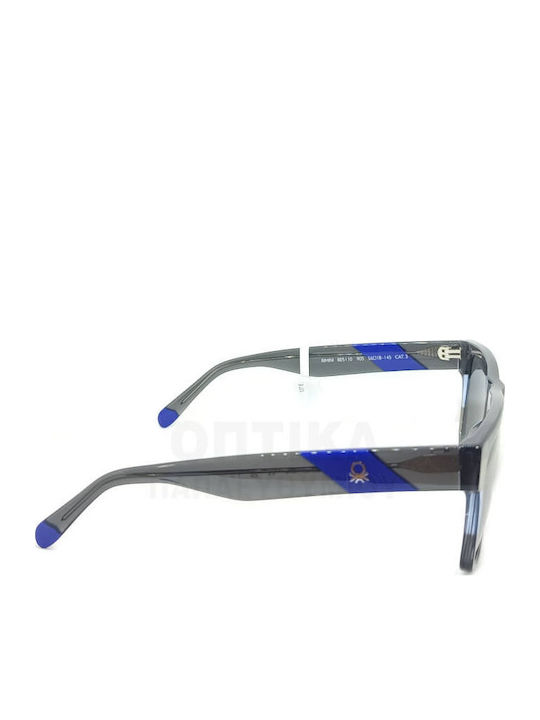 Benetton Men's Sunglasses With Gray Frame And Gray Lens BE5110 905
