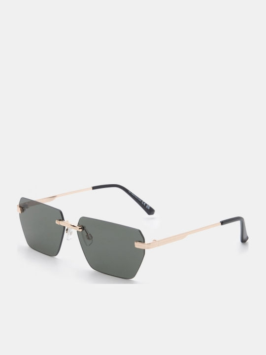 Luigi Sunglasses Gold With Metallic Frame