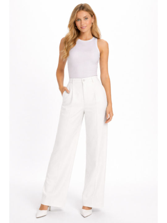 Women's Pantaloons in Regular Fit White SS-M115980-26TR-WHITE