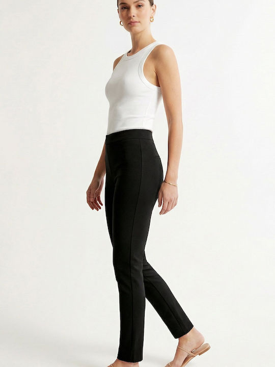 Damen Stoffhose Schwarz