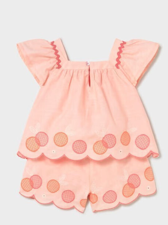 Mayoral Kids Set with Shorts Summer 2pcs Pink