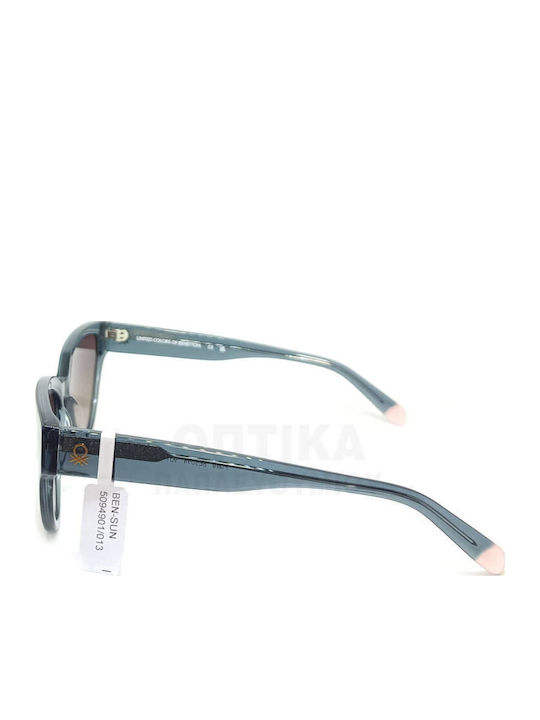 Benetton Unisex Sunglasses With Blue Frame And Brown Lens BE5094 901