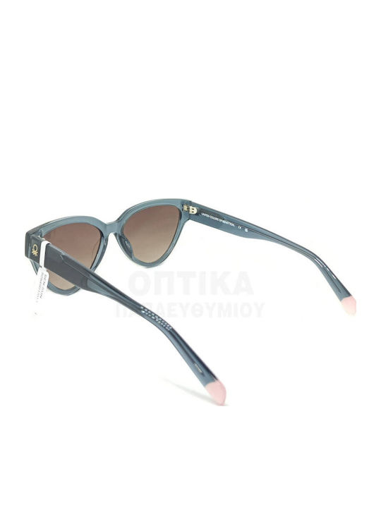 Benetton Unisex Sunglasses With Blue Frame And Brown Lens BE5094 901