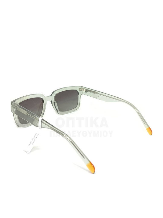 Benetton Unisex Sunglasses With Green Frame And Gray Lens BE5101 901