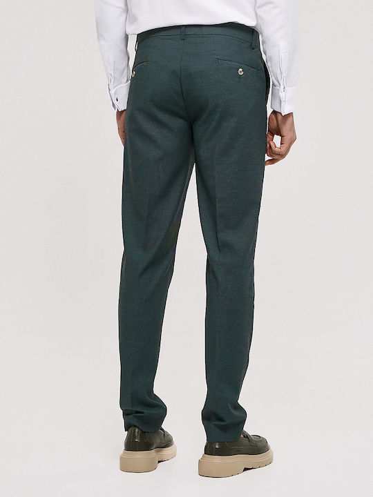 Elastic Green Men's Trousers