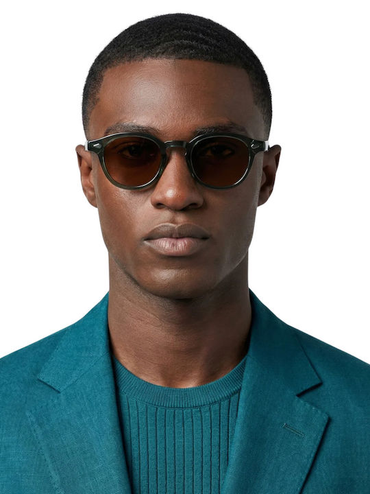 De Sunglasses Unisex Sonnenbrillen mit Horn umrandetem Rahmen ELIOT25TORT-N