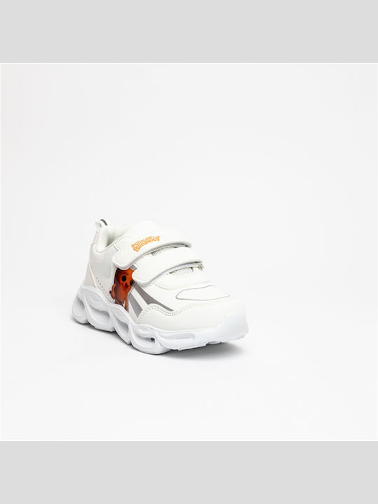 Παιδικά Sneakers με Σκρατς Λευκά
