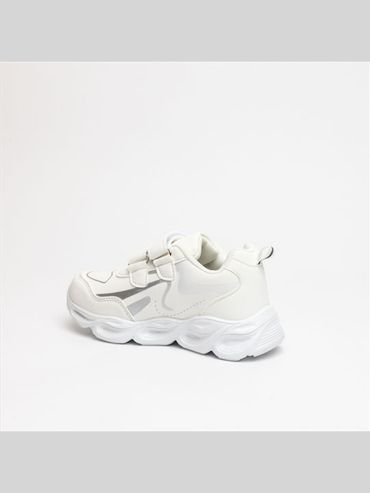 Παιδικά Sneakers με Σκρατς Λευκά