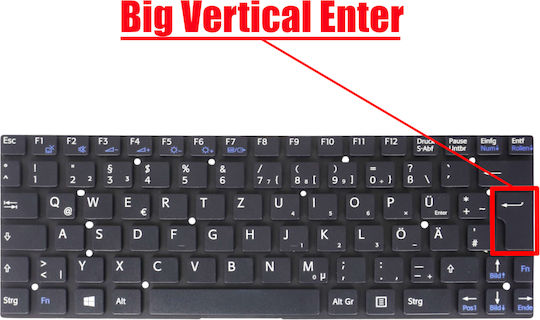 Deutsche Tastatur Für Laptop German Laptop Keyboard Sony Vaio Svt-11 Sv-t11 Svt11 Svt111 Svt1112s1e Svt1112m1e Svt1111c5e Svt1112m1r Svt1112s1r 149107811 De No Frame Black Κωδ.41207denofr