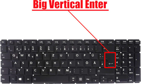 German Laptop Keyboard Toshiba Satellite L50-b L50d-b L50dt-b L50t-b L50-b-1gp Aebliu00020 Mp-13r83us-9201 Aeblia00010 Nsk-v90sq De No Frame Black Cod.40329denofr