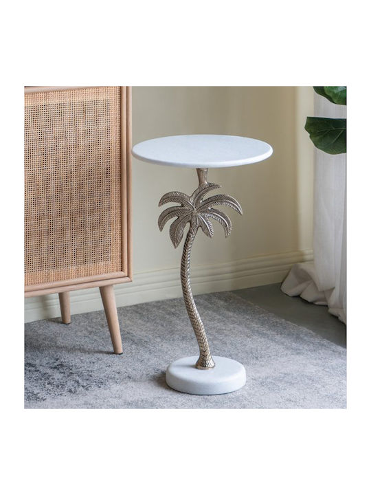 Round Side Table Noble Metal Gold 35.6x35.6x61cm