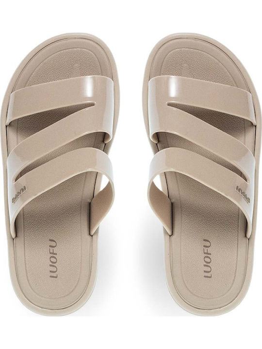 Damen Zehentrenner in Beige Farbe