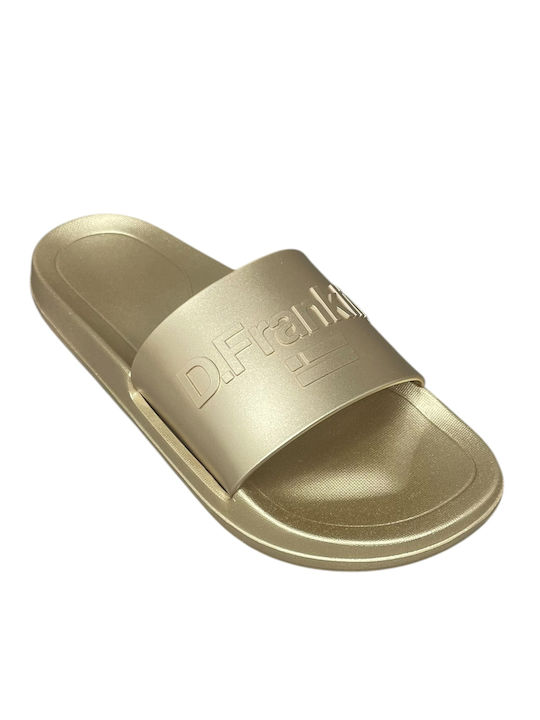 Marea Slides in Gold Colour