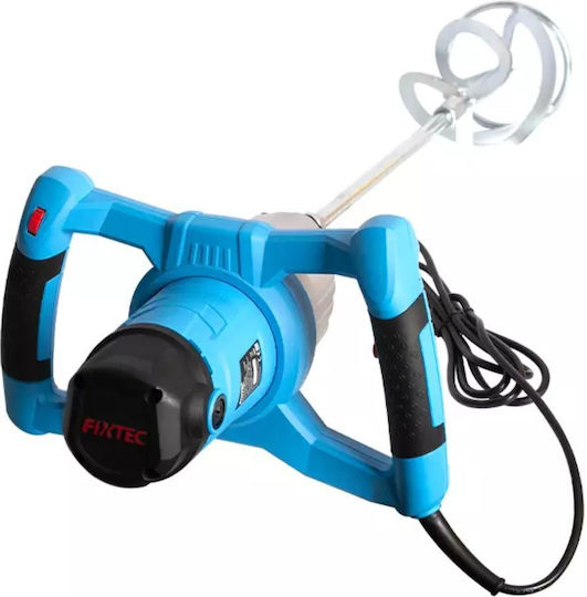FixTec Electric Mortar and Paint Mixer 1600W with Mixing Attachment