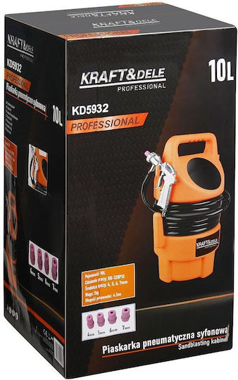 Pneumatic Sandblaster Kraft&dele Kd5932 10 L 120 Psi