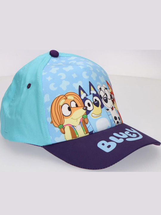 Bluey Παιδικό Καπέλο Jockey Αντηλιακό Μπλε