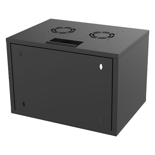 Edision Επιτοίχια Καμπίνα Rack 19U Μαύρο 60-02-0022