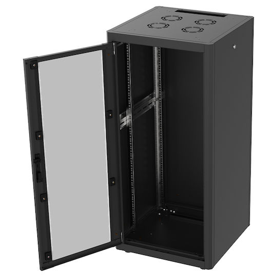 Edision Dulap Rack Cu Picioare 19U Negru 60-02-0205