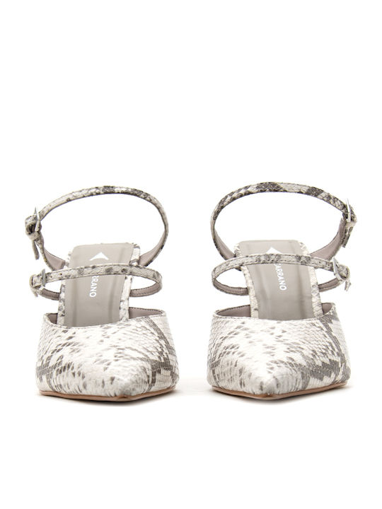 Carrano Δερμάτινα Mules Γκρι