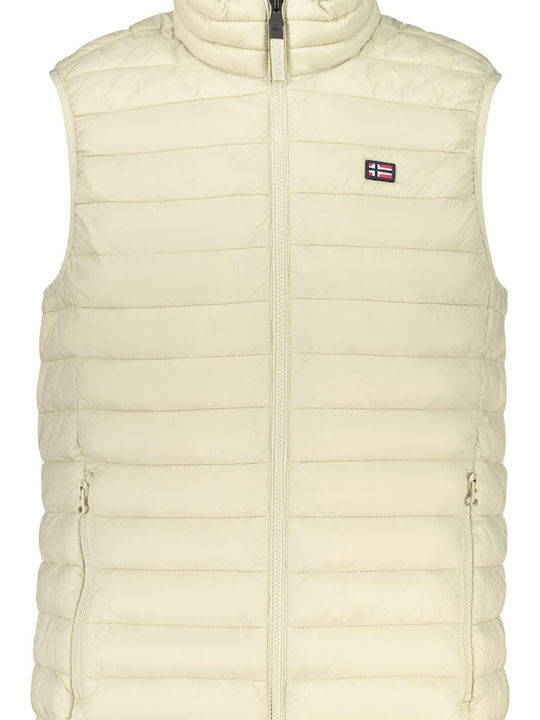 Sleeveless Jacket Beige