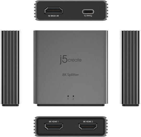 J5create Hdmi 2.1 8k 2-Посочен Сплитер
